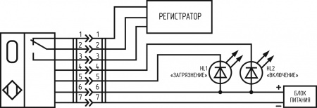 Датчик бесконтактный оптический уровня жидкости SLO01-NO/NC-P-P18