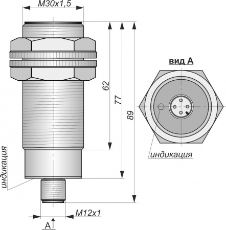 Датчик бесконтактный индуктивный И25-NO-DC-P(Д16Т)